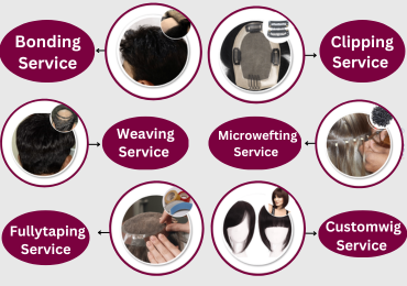 Weaving & Bonding Service provider,Hair Clipping Service provider,Fully Tapping Service provider,Microwefting Service provider